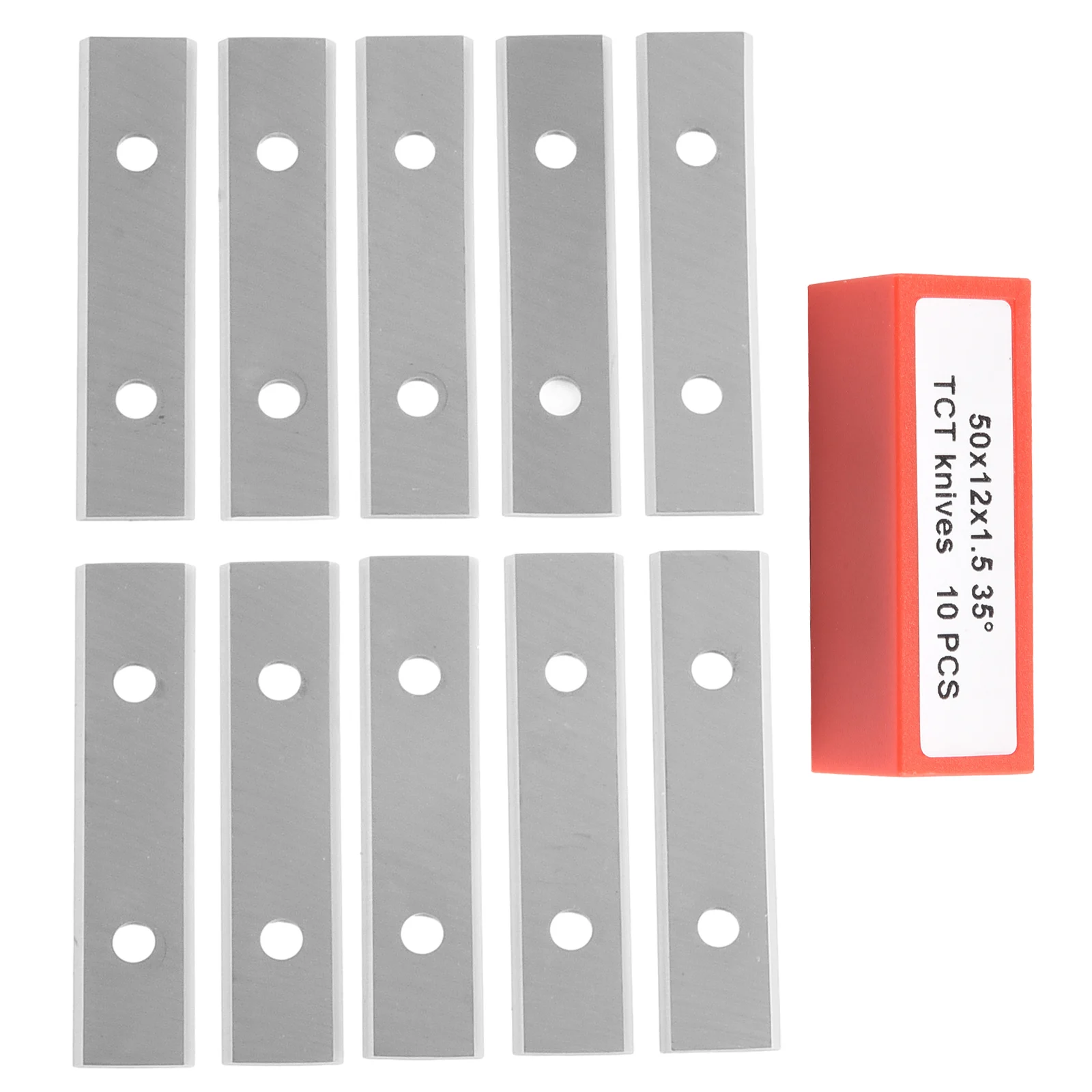 10pcs Solid Carbide Reversible Insert Cutter Blade Paint Scraper Blade Rectangle Reversible Double Edge Blade Parts