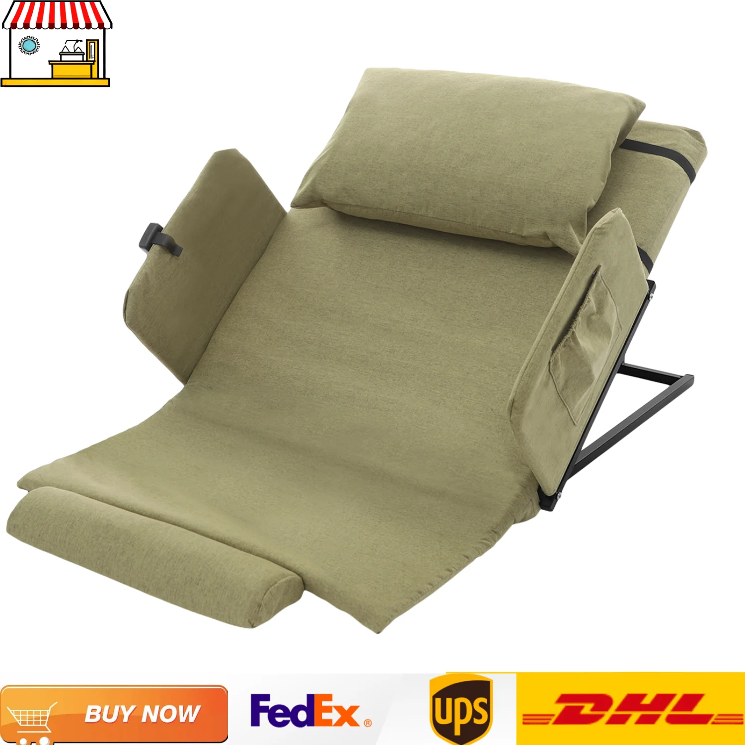 مسند الظهر للرفع الكهربائي للمريض | مساعد رفع سرير التمريض | معدات رعاية التنقل لكبار السن لدعم الظهر #1