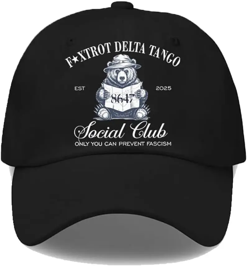 

Шляпа для социального клуба Foxtrot Delta Tango, которую вы можете предотвратить фашизм, бейсболка 86 47 Fdt, устойчивая к медведем