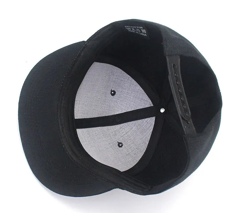 Hip Hop Baseball Cap for Men and Women, Flat-Brimmed Punk Hat, Cotton Adjustable Snapback, Solid Vintage K-pop, 16 Colors