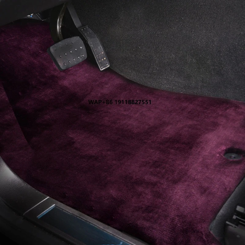 

Wholesale Custom Size Color Wool Car Floor Mat 5 Pieces Car Carpet Foot Mats for