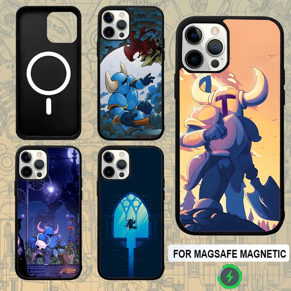 

S-ShovelS Game Knight Phone Case For IPhone 16e,16,15,Pro,Max,14,Plus,13,12,11 Magesafe Magnetic Wireless Charge Cover