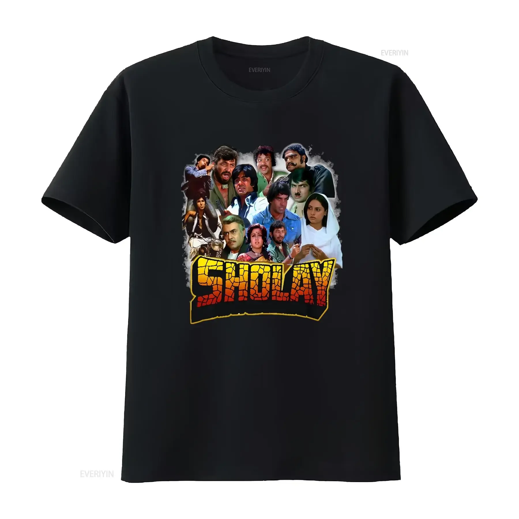 Sholay movie T Shirt l Iconic Indian Bollywood Desi South Asian Jai Veeru Garment Dyed long or short sleeves vintage Washed