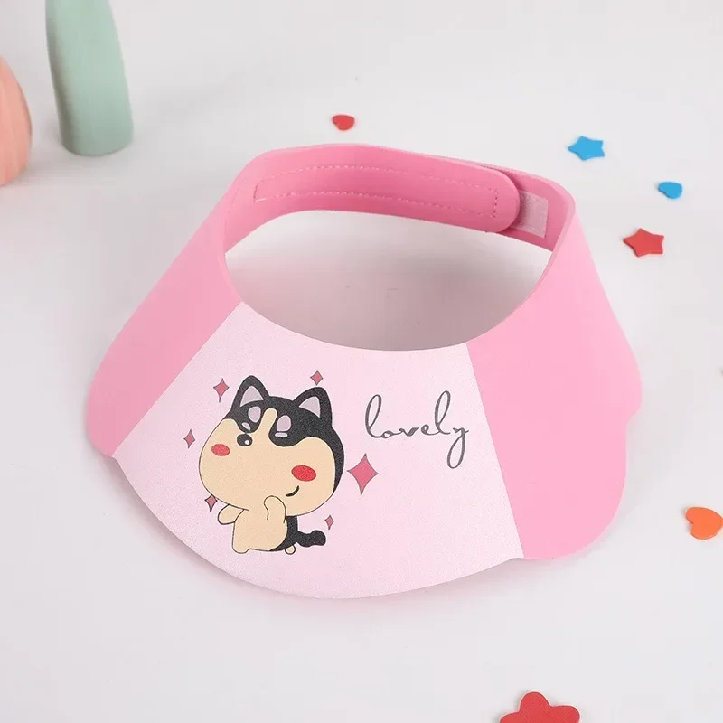 

New Cute Adjustable Shampoo Cap for Kids Shower Cap EVA Ear Eye Protection Kids Bath Visor Hat Soft Shower Caps