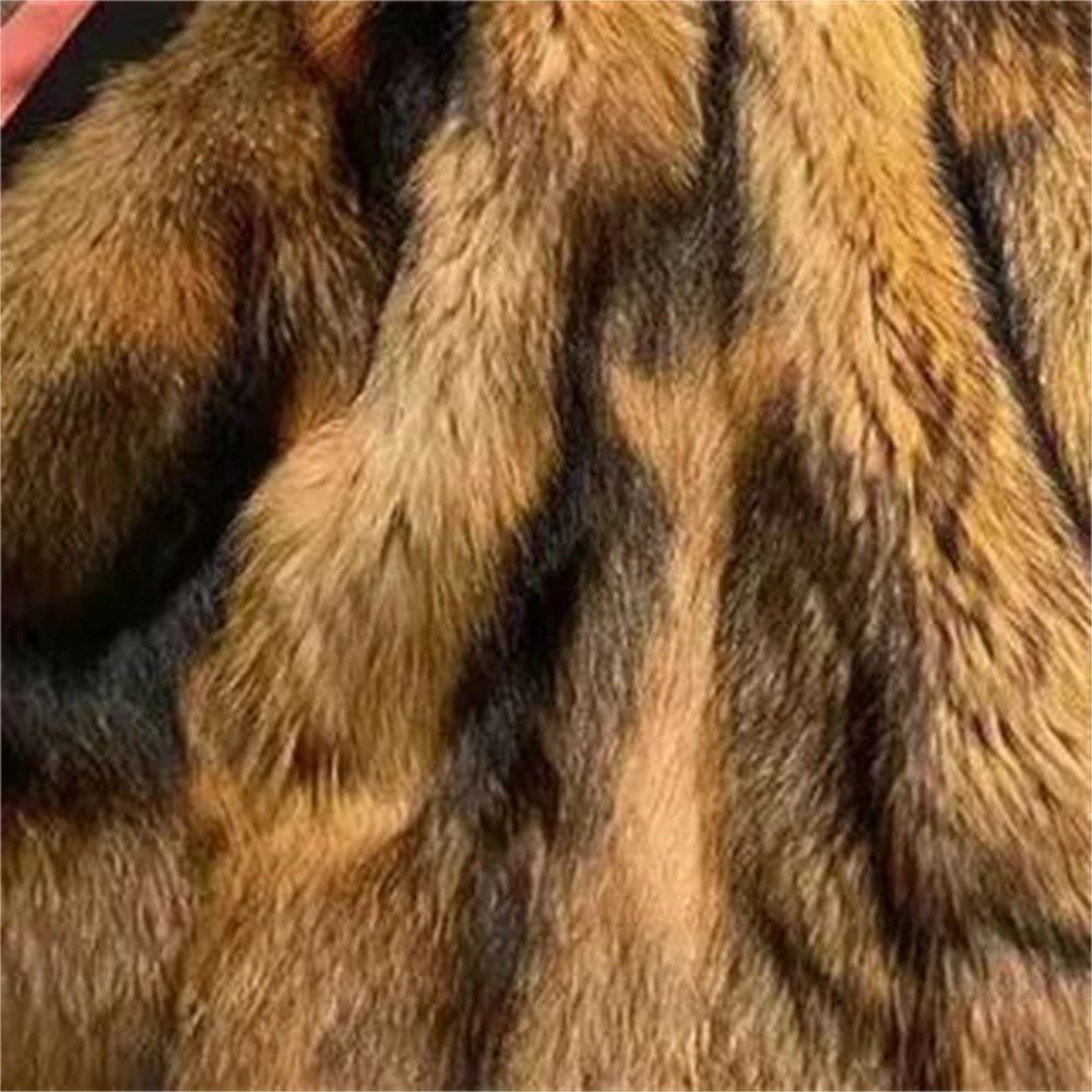 Pop para baixo longo jaquetas à prova dwaterproof água para mulheres casaco de pele de raposa do falso para o sexo feminino quente puffer jaqueta para senhora roupas de inverno 2024