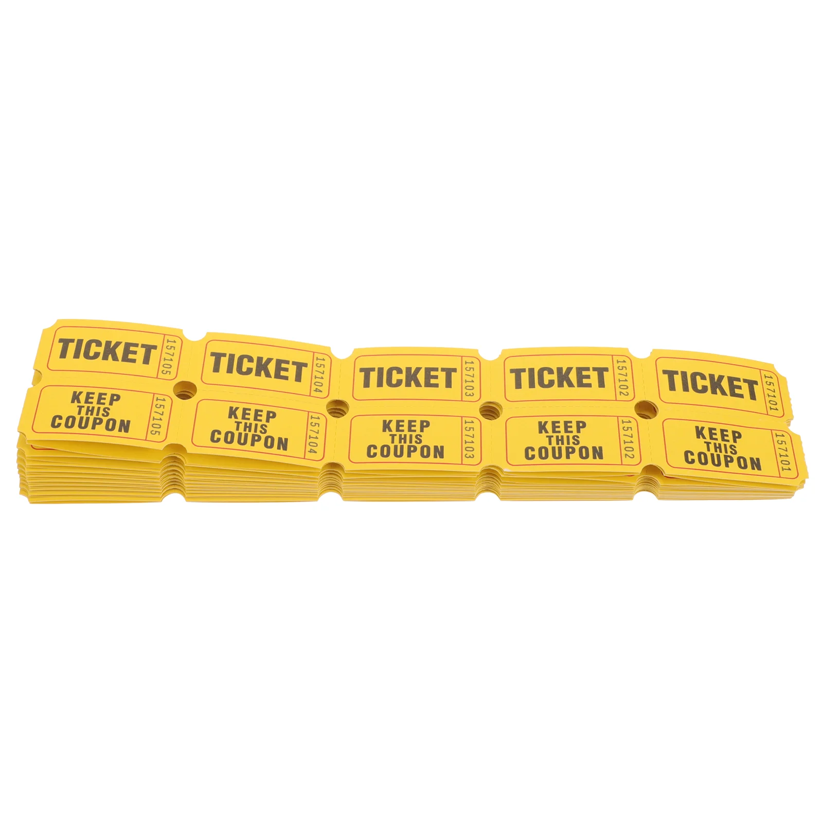 100 Pcs Lottery Tickets Raffle Entry for Events 50/50 Concert Single Labels Spinner