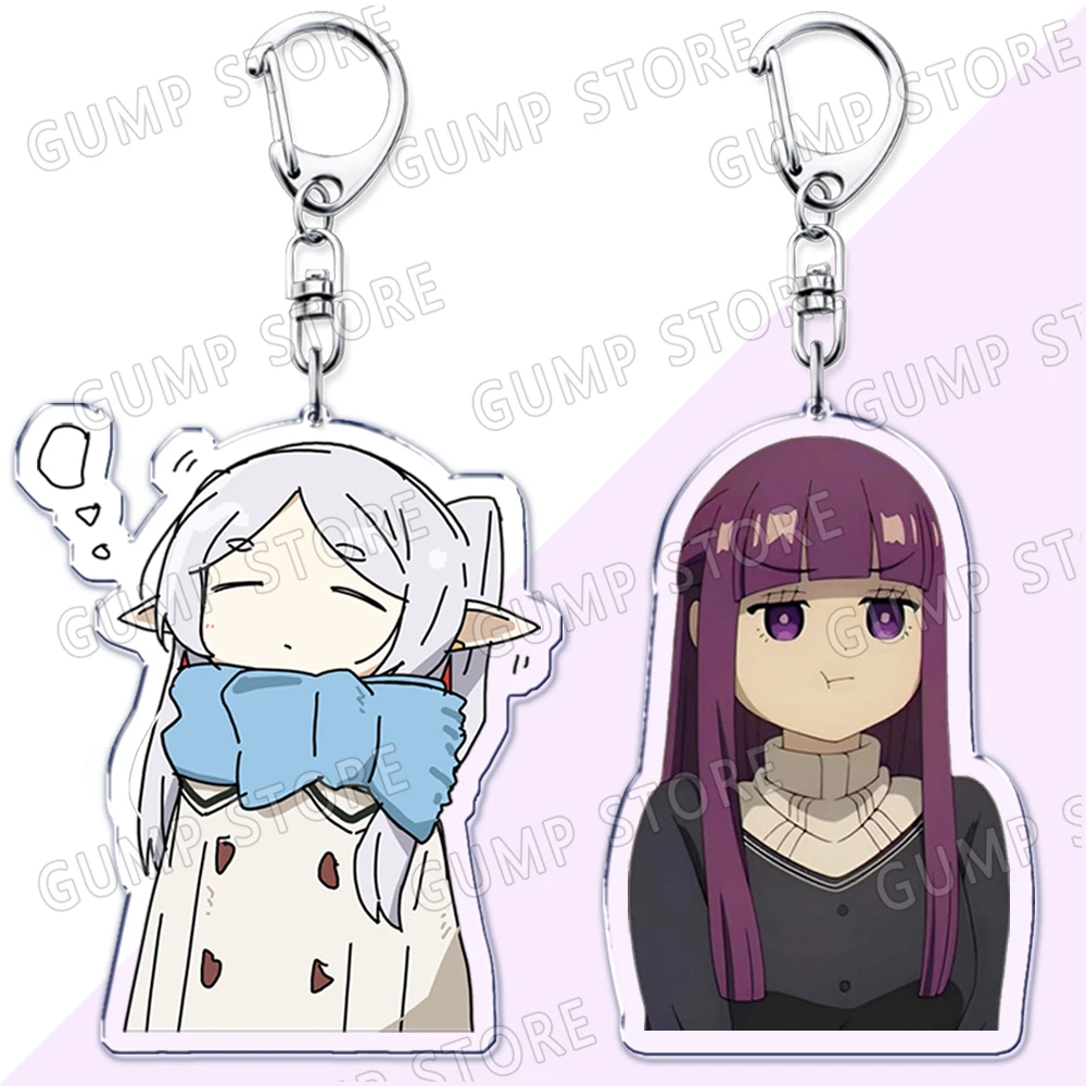 Adorables llaveros de Anime Frieren Beyond Journeys End para bolsa de accesorios, llaveros de niña Himmel Heiter, joyería para fanáticos, regalos para amigos