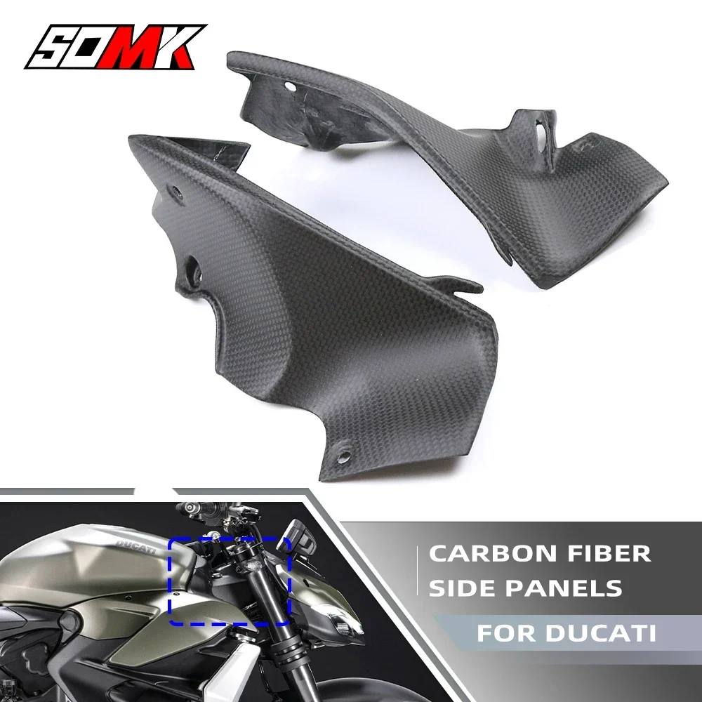 For DUCATI Streetfighter V2 2022 2023 Motorcycle Accessories Front Dashboard Side Panels Instrument Carbon Fiber Fairing Kit