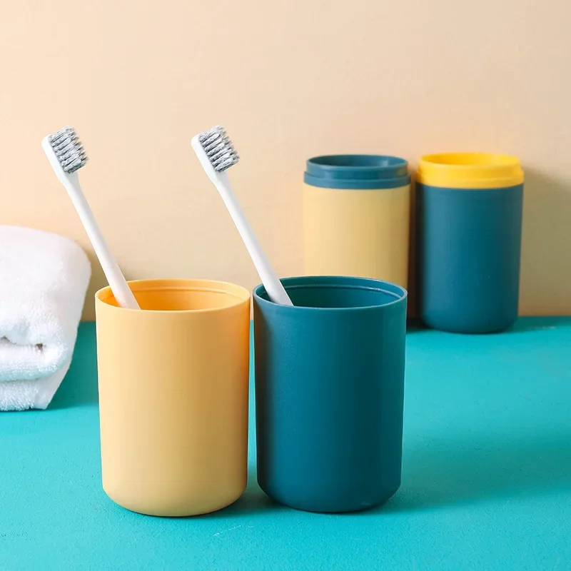 Portable Travel Cup Bathroom Toothbrush Storage Box, Business Trip Toothpaste Toothbrush Holder Household Washing Cup