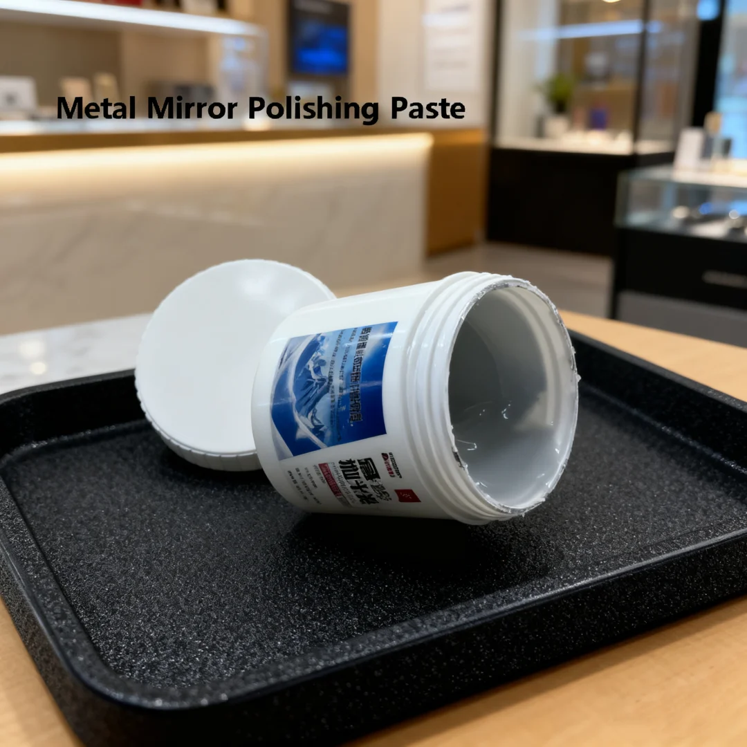 500g Metal Polishing Cream Paste Slurry for Aluminum Alloy Stainless Steel Mirror Polishing Grinding Rust Remover