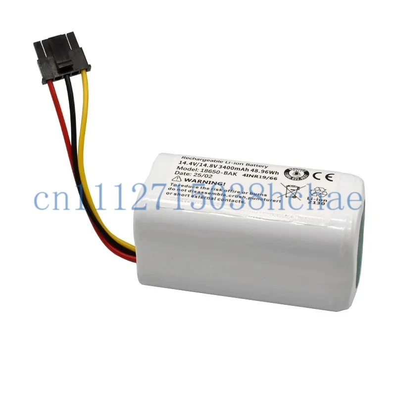 14.4V Rechargeable Li-ion Battery Pack  for Xiaomi Robot Vacuum Mop 2 Lite  MJSTL 3400mAh