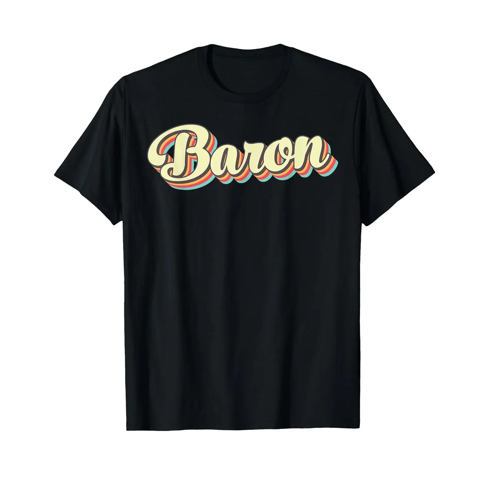 Baron T Shirt Retro Art Baseball Letter Vintage black s vintage Washed Breathable Unisex Casual homme designer clothes Stylish
