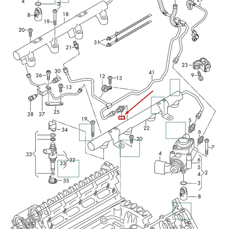 Classic-High Pressure Fuel Pressure Regulator Valve 079-130-757 079130757 For RS4 R8 4.2L V8 Fuel Pressure Relief Control V
