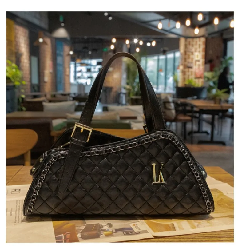 

New handbag, niche, high-end, classic, diamond grid, fashionable, versatile for commuting, single shoulder, crossbody bag