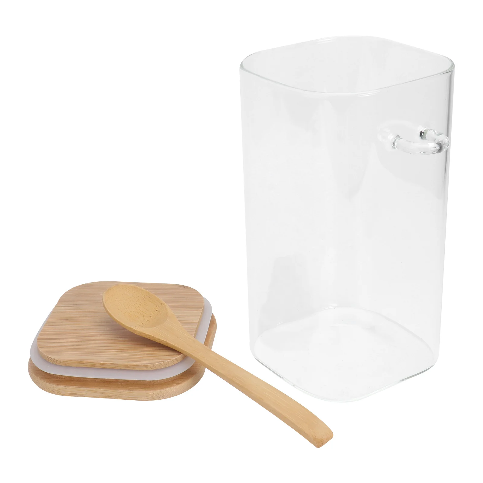 

1 set 1 Set Sealing Food Sealing Container Container Glass Food Storage Kitchen Storage Jar With Spoon Multipurpose Glass Jar