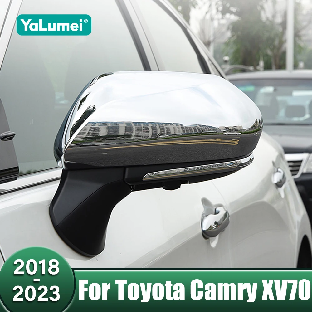 

Car Rearview Mirror Trim Cover Decorative Shell Housing Cap Accessories For Toyota Camry XV70 70 2018 2019 2020 2021 2022 2023