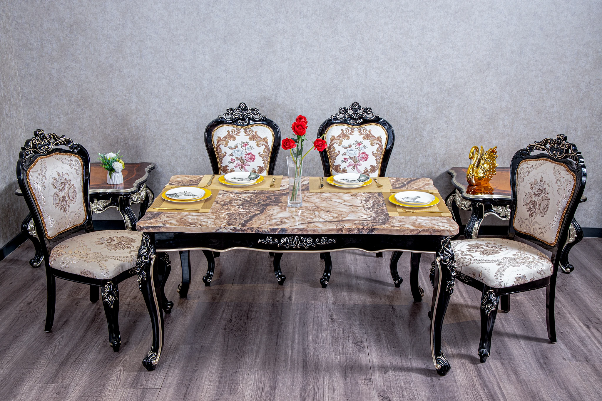 

Мраморный обеденный стол: современный набор столов для столовой, роскошный золотой раскладной стол из массива дерева, прямоугольные деревянные обеденные гарнитуры