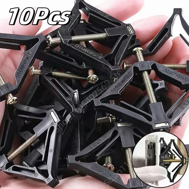 10Pcs Multi-Functional Black Dark Box for 86 Type Cassette Repairer with Screw Plug and Switch Replacement Household Tools