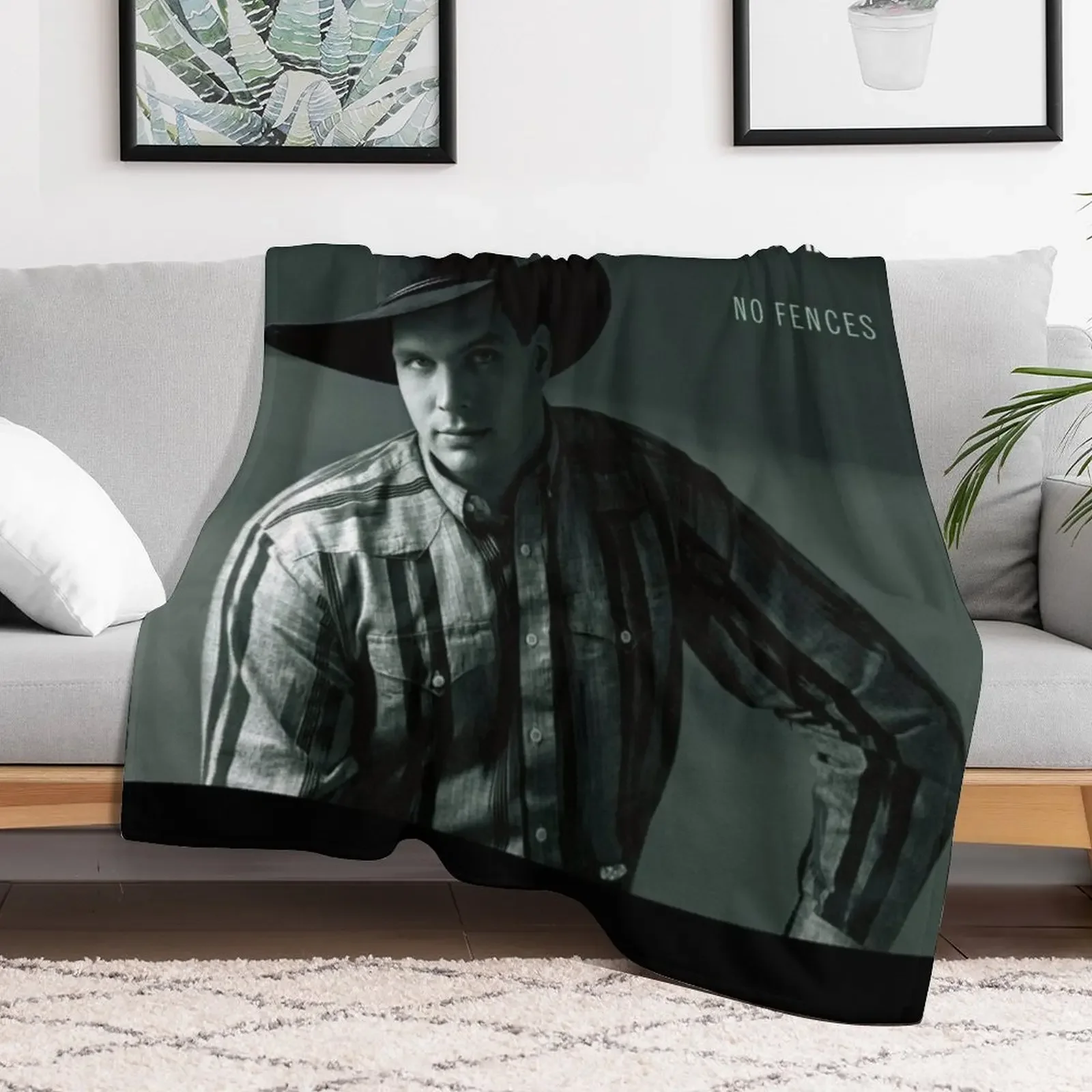 Garth Brooks No fences Throw Blanket Multi Purpose Soft Warm Blanket for Home Travel