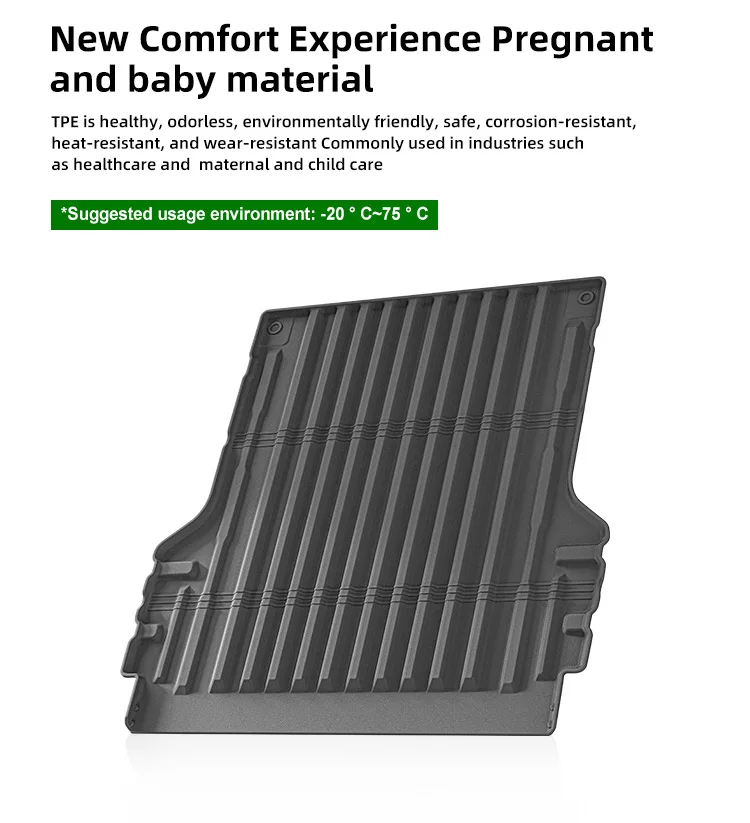 Car Trunk Pad Waterproof Anti slip Wear-resistant TPE Car Storage TPE Pickup Truck Mat Cushion for BYD SHARK Dolphin Hatchback