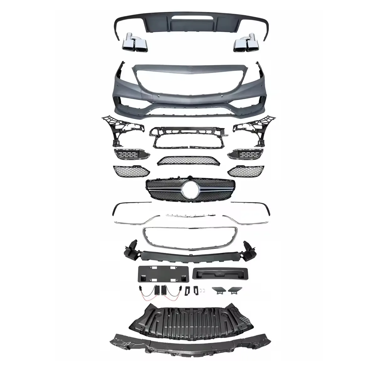 

Factory Car Bumpers Facelift Body Kit for CLS63 Upgrade to W218 CLS-Class for W218 2012-2017
