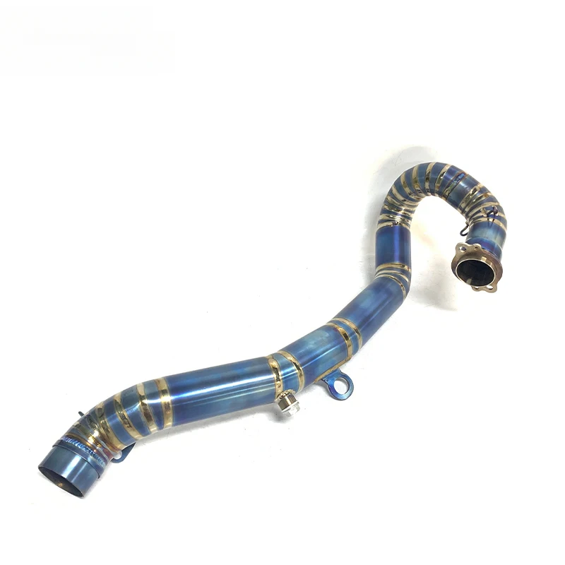 Hot selling Titanium Alloy for  Motorcycle Exhaust Front Pipe 50mm Burned