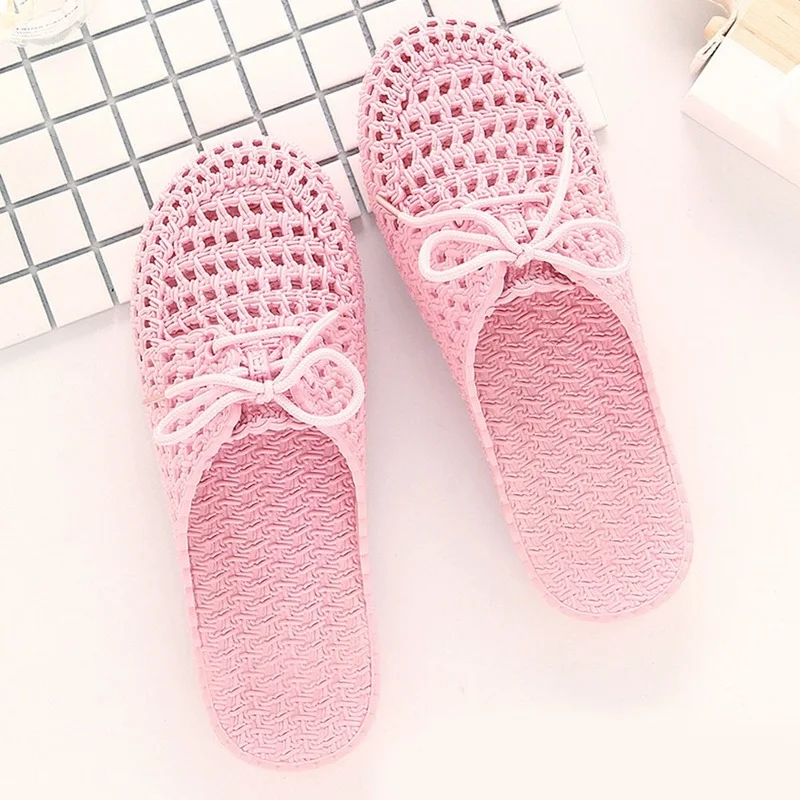 Nieuw Comfortabele Ademende Casual Slippers Gesloten Teen Hollow Out Vrouwen Slippers Platte Sandalen