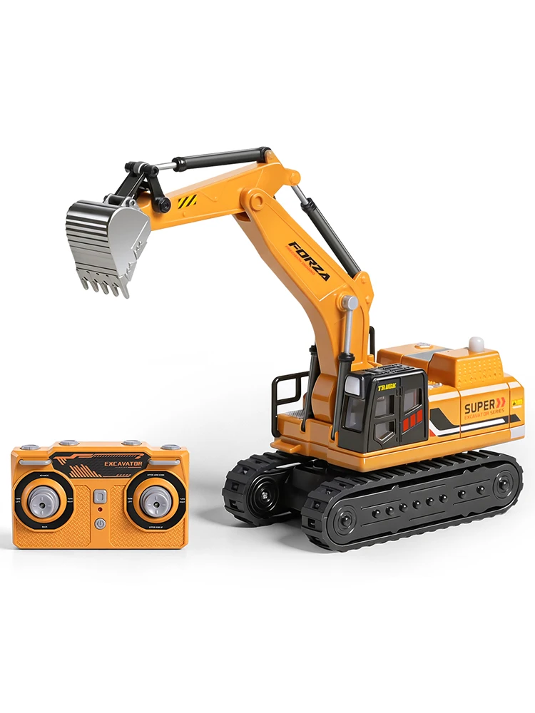 9IMOD 1/64 RC Excavator Alloy Remote Control Engineering Truck Full Proportional with Sound Light 340 Degree Rotation