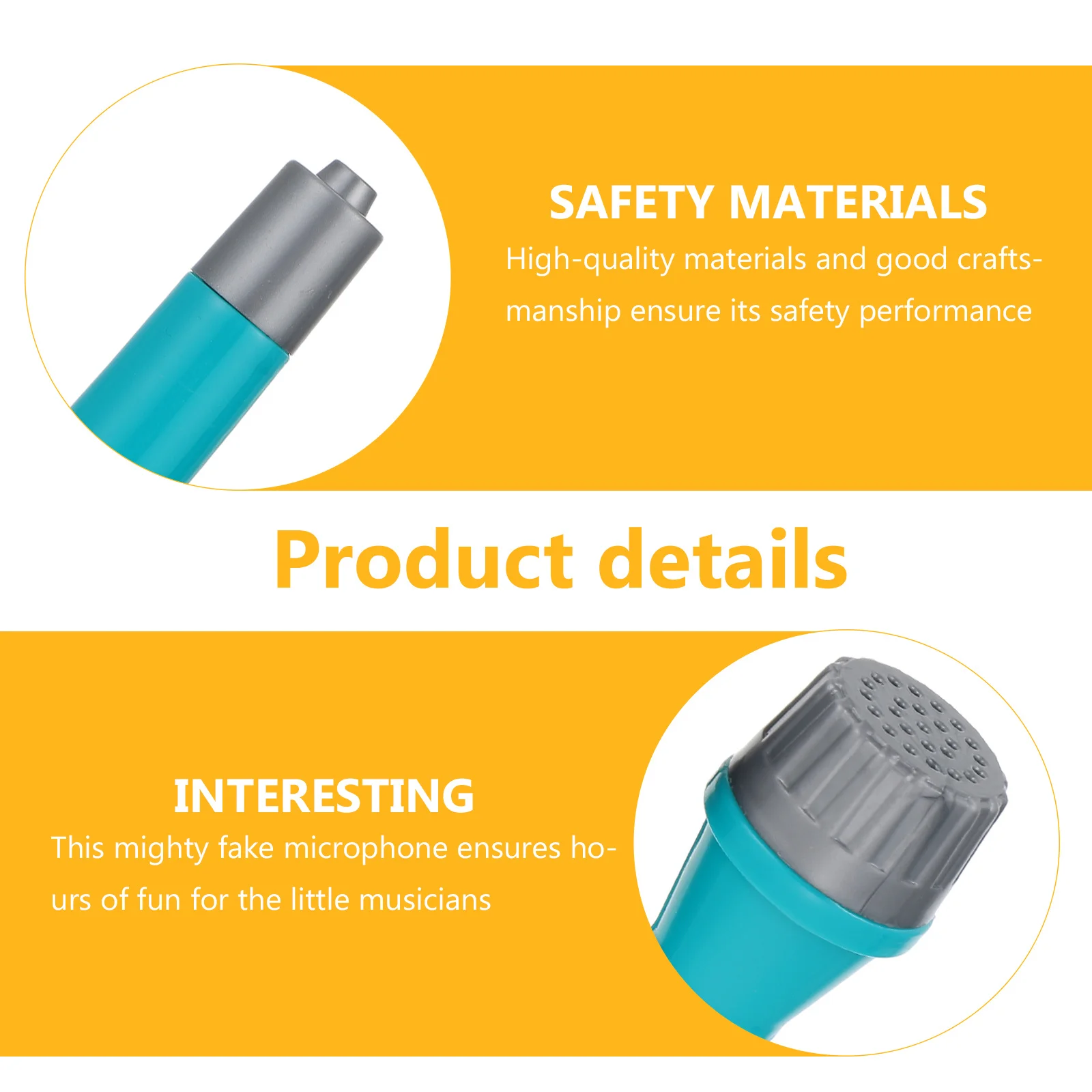 

10pcs Simulated Kids Educational Playthings Birthday Party Favors Fake Educational Microphone Dance Event