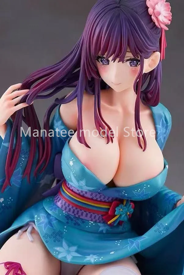 Gato Rosa Original que abre su Yukata 1/6 figura de acción de PVC modelo de Anime juguetes figura colección muñeca regalo