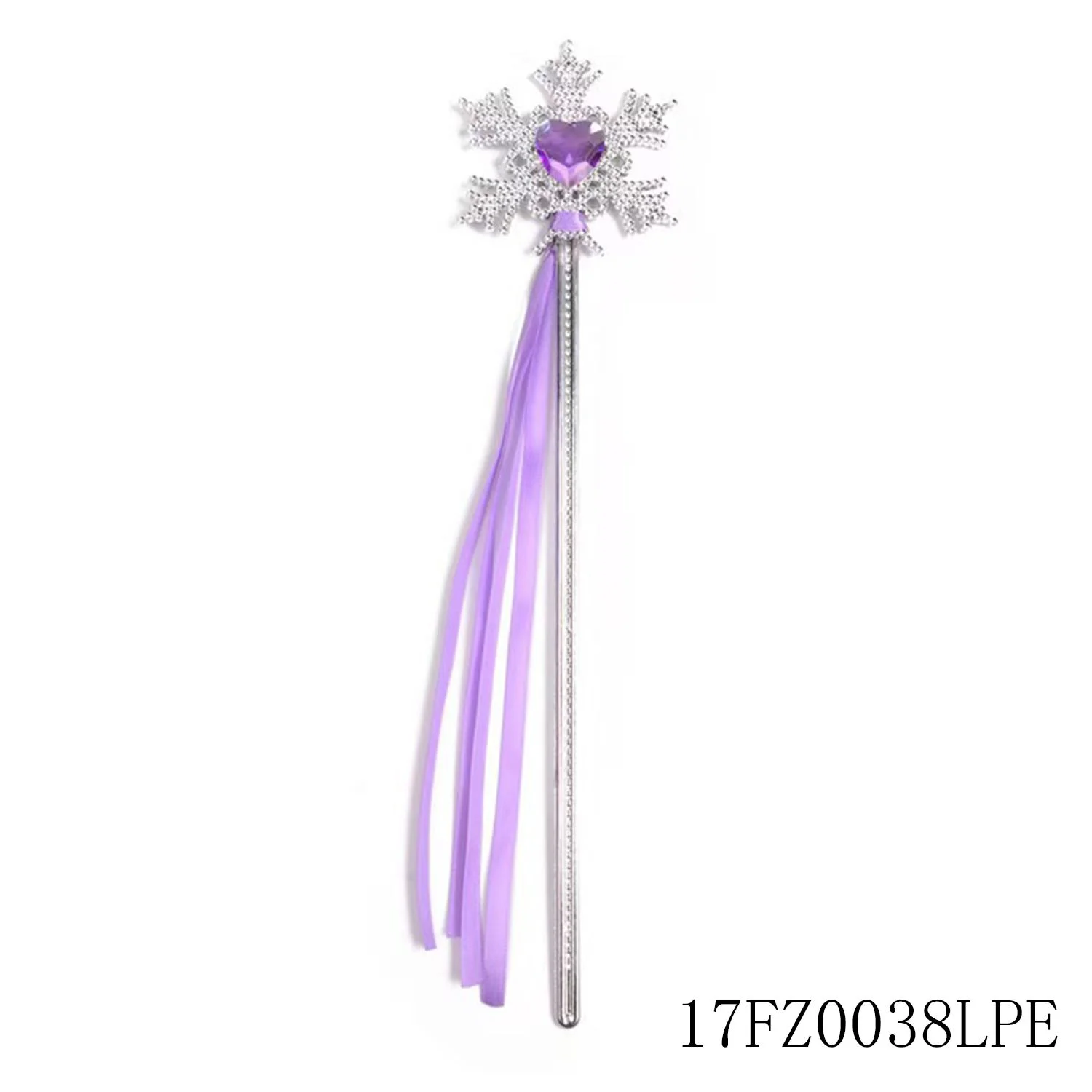 PESENAR Purple Snowflake Princess Wand with Rhinestone Accents - Magical Accessory for Princess-Themed Parties