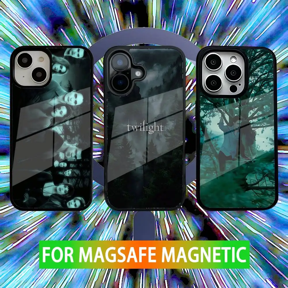 

T-Twilight Series Phone Case For iPhone 16,15,14,13,12,11,Pro,Max,Plus,Mini,SE New Magsafe Magnetic Wireless Charging
