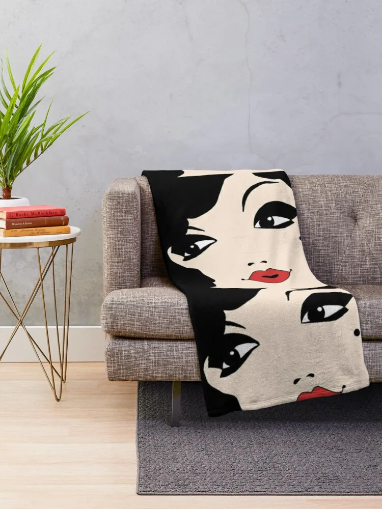 Retro bombshell Throw Blanket Polar Luxury Designer Designers Decoratives Blankets