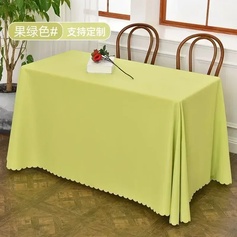 

LXS22 2024 Table cloth polyester tablecloth round table cloth circular solid white