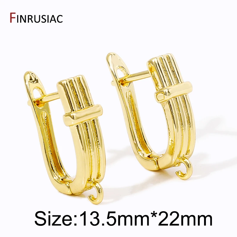 DIY Shvenzy Earwire Hoop Ohrring Haken Zubehör für 18K vergoldetes Messing Mode handgemachte Ohrringe Herstellung Zubehör Erkenntnisse – Detail 19