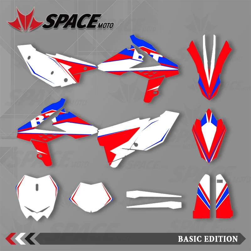 SPACE MOTO   For BETA 2013-2017 BETA RR 50 Graphics Background Decals Stickers Motorcycle