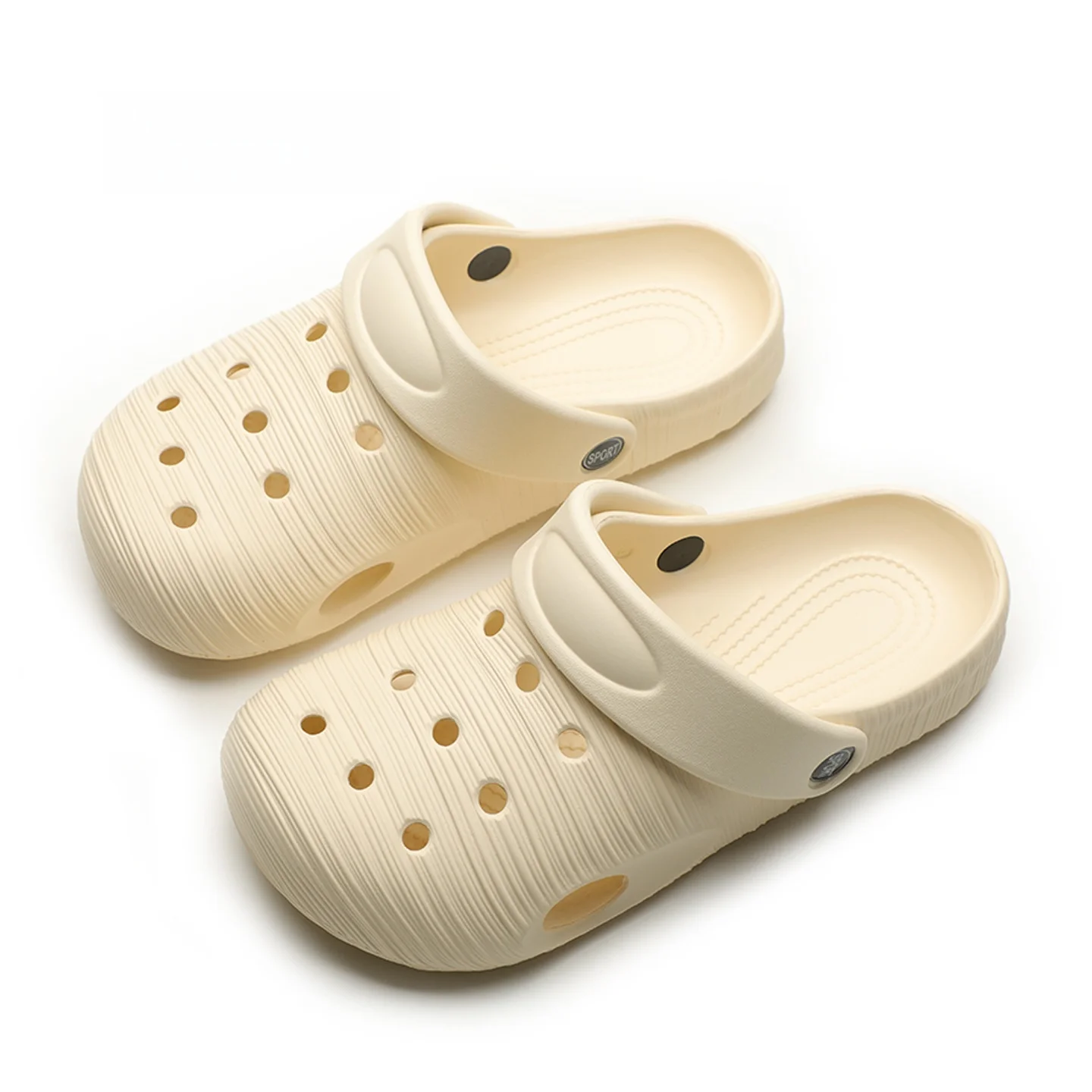

Ladies Commuter Wear-Resistant Flat Bottom Clog Shoes Korean Minimalist Couple Casual Beach Slippers 2026 New Style Outdoor Wear
