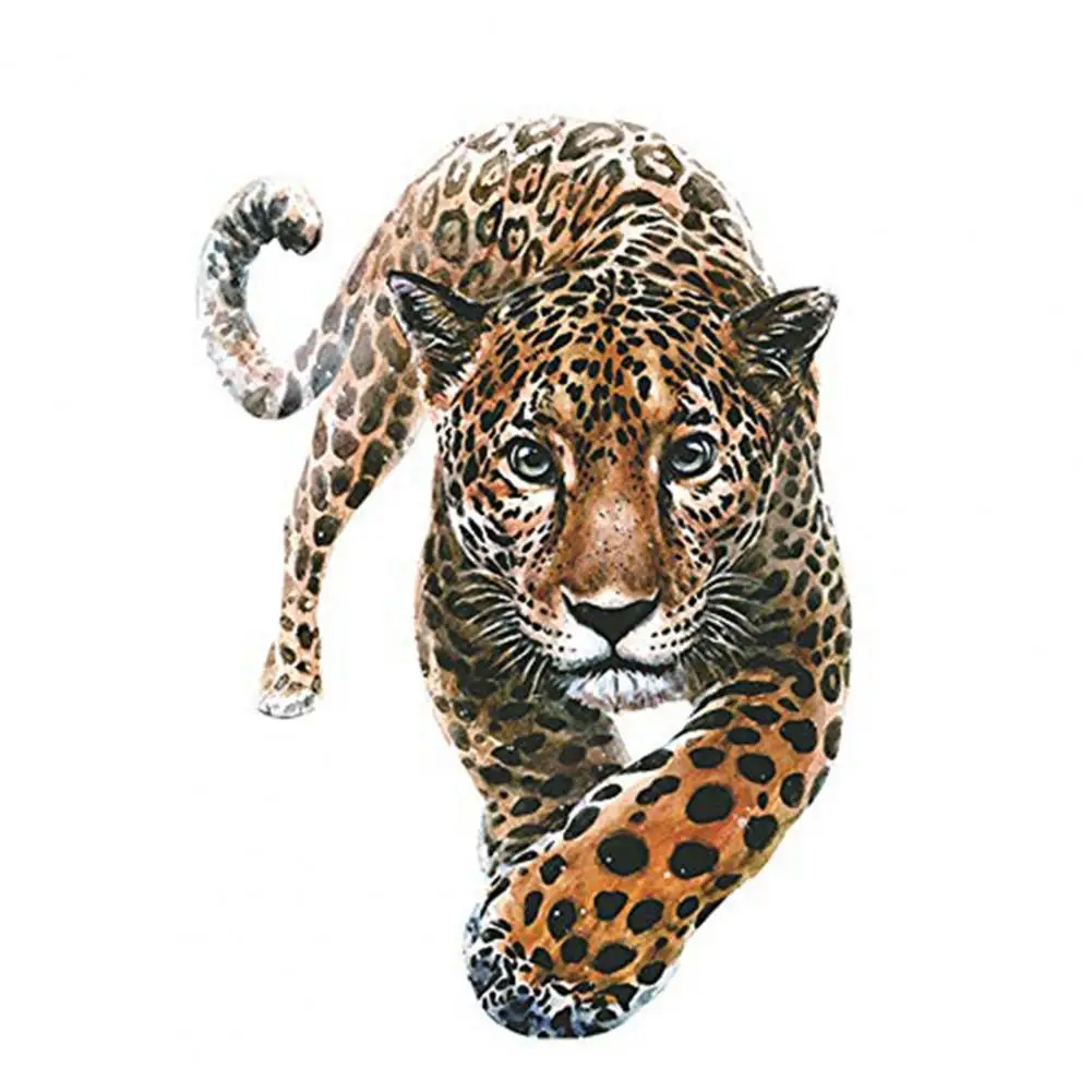 Heat Transfer Iron on Patch Realistic Tiger Heat Transfer Paper for Clothes Bags Hats Iron on Sticker Arts Print Decoration