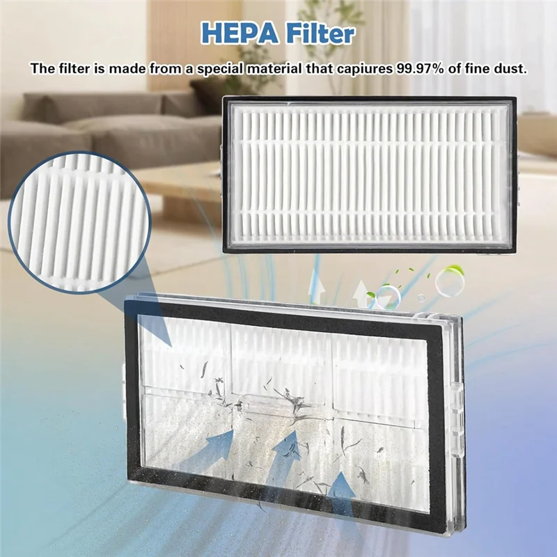 KEOL-запасные части для пылесоса Roborock Saros 10R/G20S, основные боковые щетки, HEPA-фильтр, подушечки для швабры, мешок для пыли