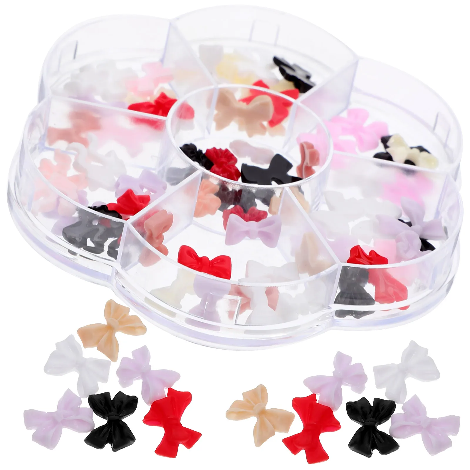 

Bow naments Nail Jewelry 3d Charms Japanese Style Holiday Decor Cute Bowknot Accessories ABS Material Long For