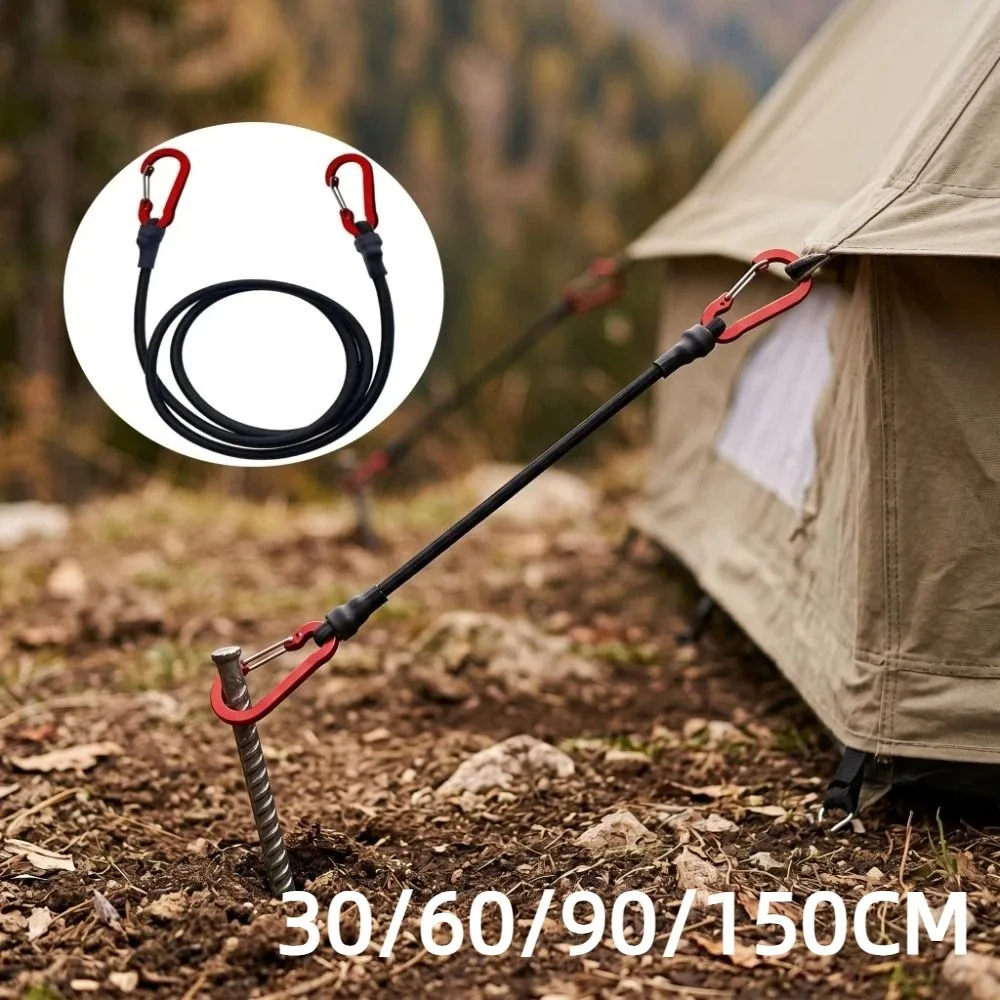 30/90/150CM Elastic Strap Stretch Heavy Duty Luggage Tying Ropes Tie-Down Ropes Lightweight Bungee Cord Tie Strap String