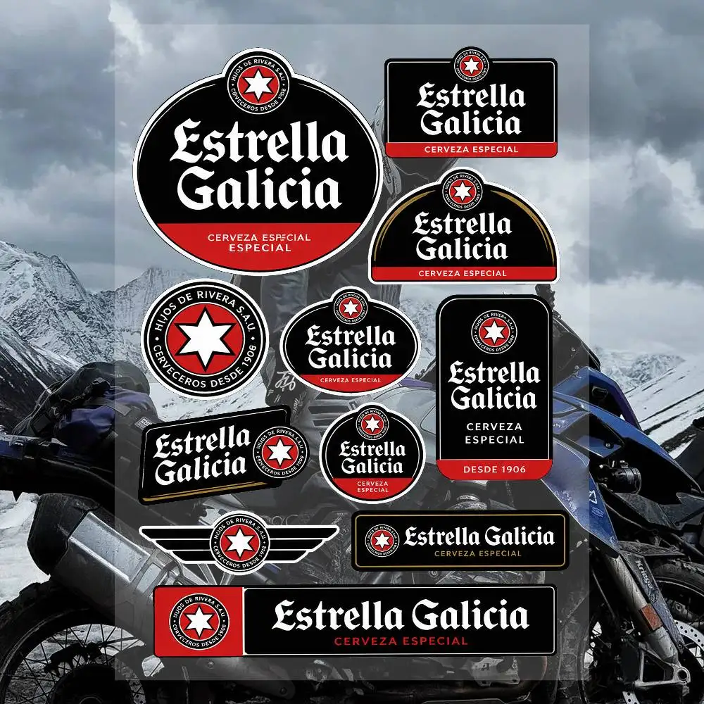 A-ess-trea-lla S-galicia Charakter-Aufkleber-Set Wasserdichte Vinyl-Aufkleber für Laptop, Wasserflasche, Helm, Skateboard, Notizbuch