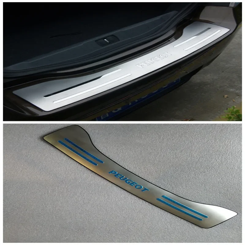 For Peugeot 508 Rearguard Special for Modification Trunk Threshold Strip Decorative 2011 2012 2013 2014 2015-2017 Accessories