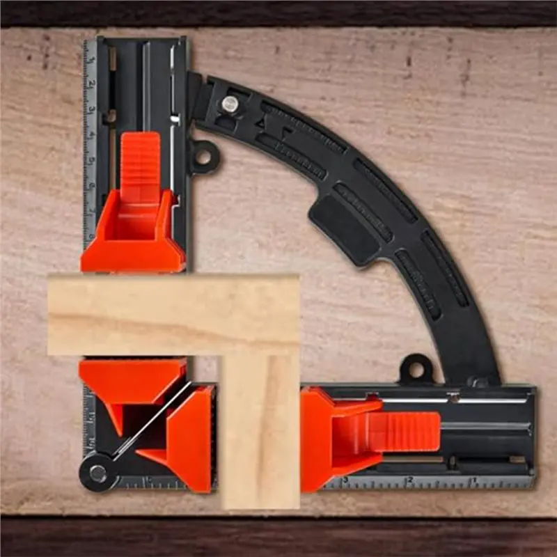 AB34-For Woodworking Cabinet Photo Frame Multi Angle Corner Clamps Adjustable 30-90 Degree Swing Jaw Square Right Angle Fixtures