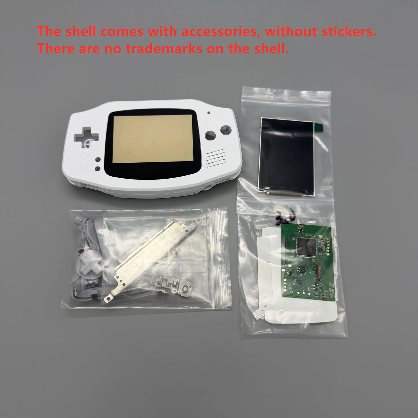New GBA IPS LCD No Cut Shell Required Easy to Install 3.0