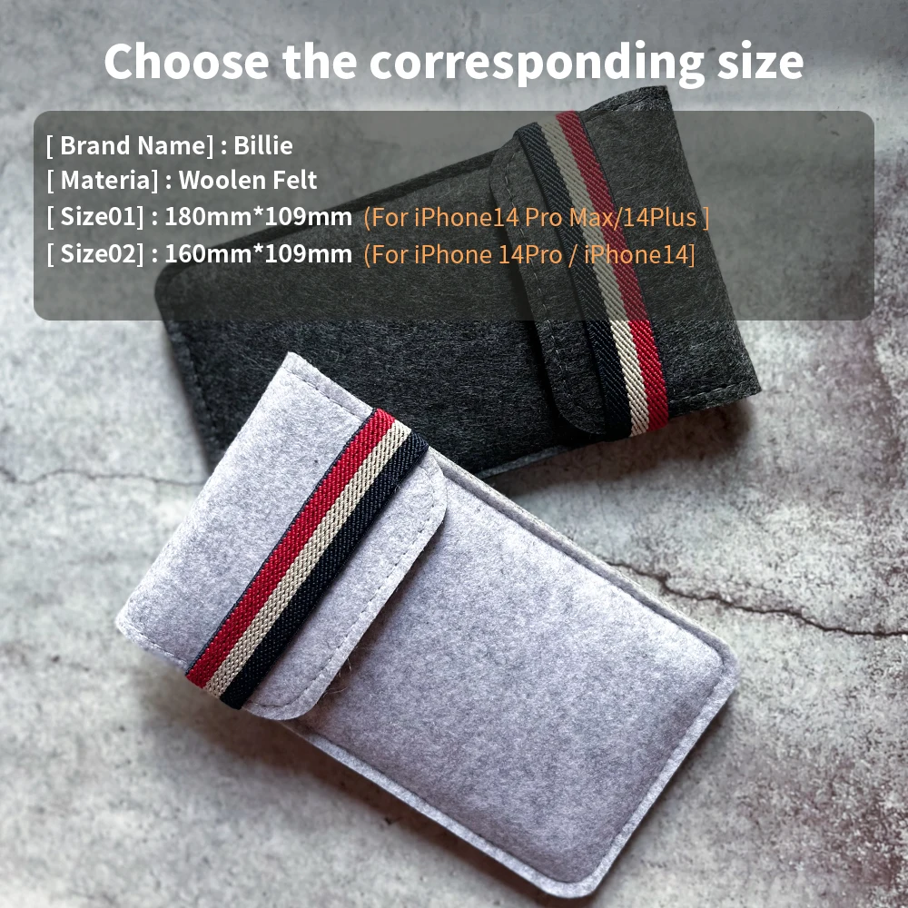 for iPhone 15Plus Case,for Apple Iphone 15 14 Pro Max Ultra-thin Handmade Wool Felt phone Sleeve Cover for iphone 13 Accessories