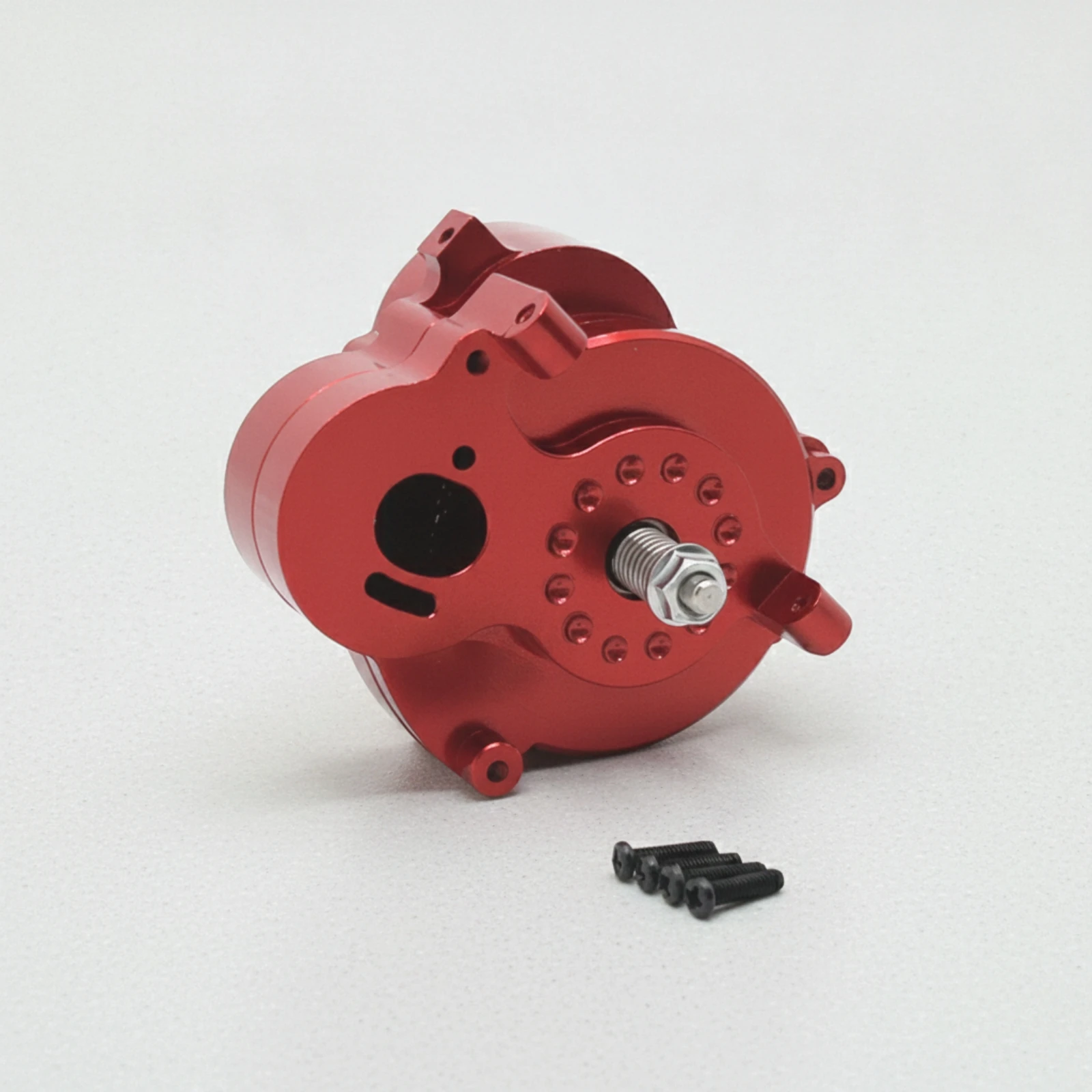 RC Car Motor Gearbox Assembly Machined Gearbox with Metal Gears Transmission Assembly Long-Lasting Smooth
