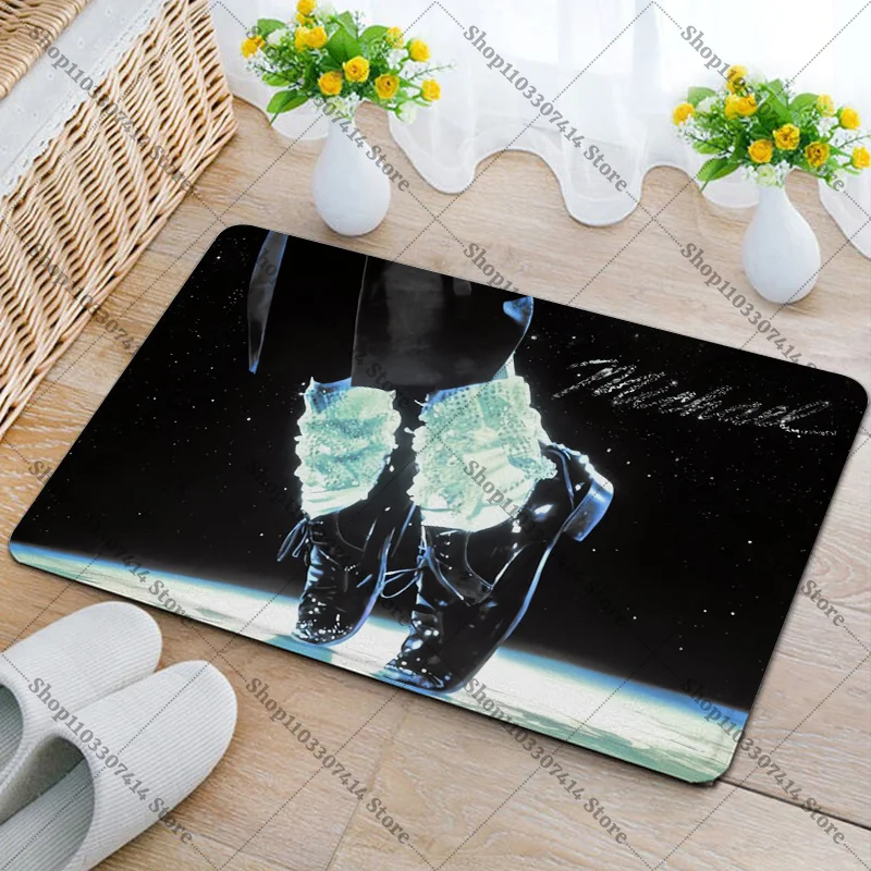 

Fashion Door Mats King of Pop MJ Home Ornament Accessories Michael Jackson Anime Non-slip Carpet Creative Rug Cartoon Floor Mat