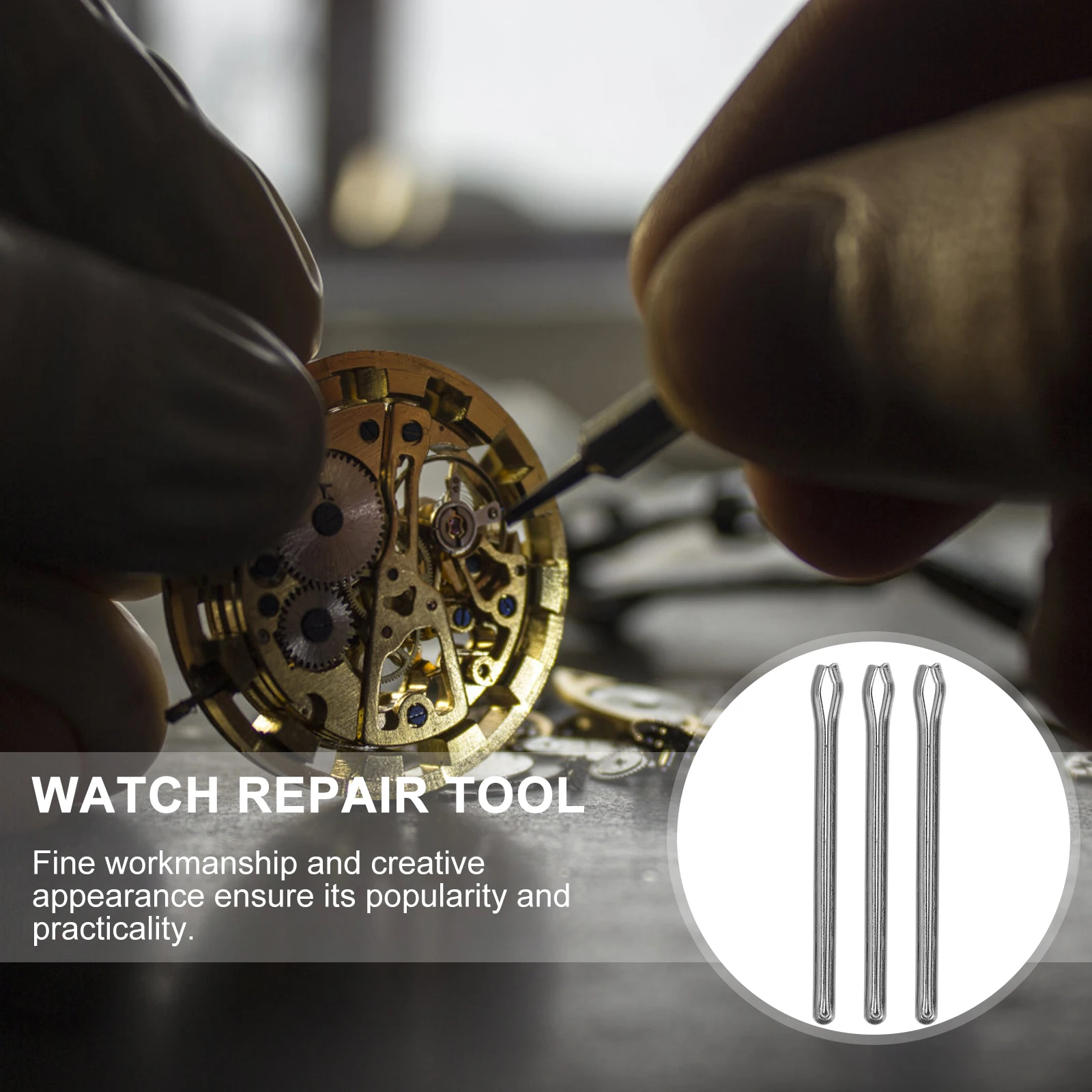 

1000 Pcs Watch Repair Tools Band Link Cotter Pin Bracelet Remover Bands Pins Strap Kit Steel