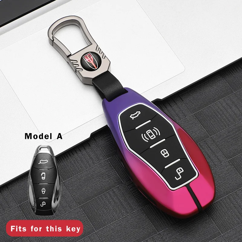 Zinc Alloy Silicone Car Key Case for FAW Hongqi H5 2021 2022 2023 2024 HS5 H9 Eqm5 Hs7 Remote Cover Shell Keychain Accessories